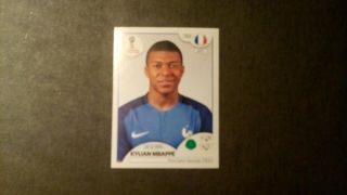Kylian Mbappe 2018 Panini World Cup Rookie X 1 France L@@k
