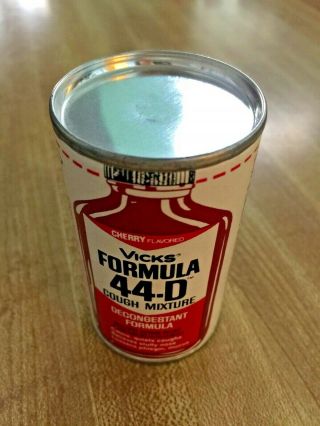 Vintage Vicks Formula 44d Cough Syrup Sample Trial Medicine