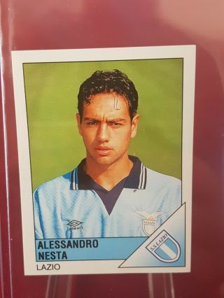 Alessandro Nesta Lazio Ac Milan Calciatori 1995/96 Panini Rookie Sticker
