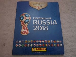 Panini Fifa World Cup Russia 2018 Official Licensed Sticker Album - Incomplete