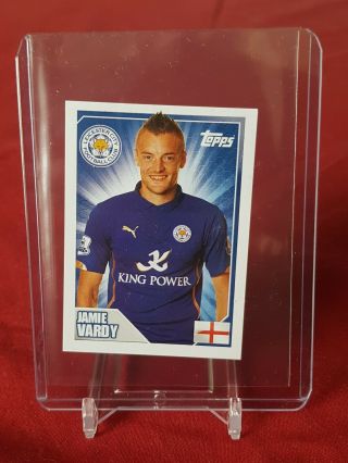 Jamie Vardy Leicester City Merlin Premier League 2015 Rookie Sticker