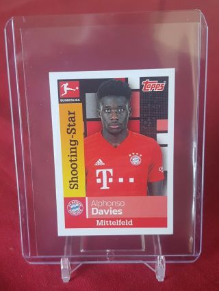 Alphonso Davies Bayern Munich 1st Bundesliga Topps Rookie Sticker