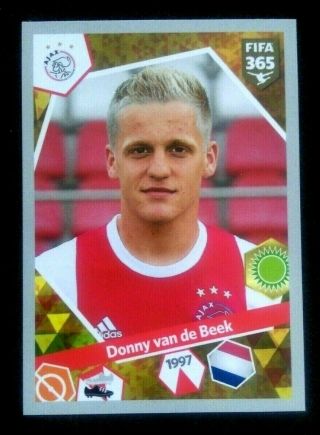 Donny Van De Beek 429 Rc Rookie Ajax Panini Fifa 365 2017/2018