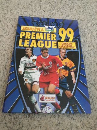 Merlins Premier League 1999 Sticker Book/folder Exc Cond Complete