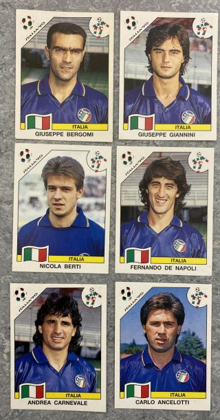 6 1990 Panini Italia 90 Italy Stickers It921 World Cup