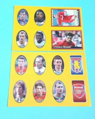 2x Merlin Kick Off Football Stickers 2004/05 Featuring Cristiano Ronaldo 238 246