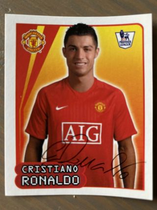 Cristiano Ronaldo Manchester United Merlin 2008 Premier League Sticker 383