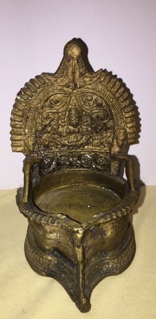 Vintage Brass Or Bronze Incense Burner Buddhist Shiva ?