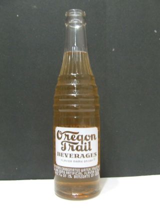 Oregon Trail Beverages Glass Bottle By 7 - Up Bottling Co.  Dr Pepper Related Brand