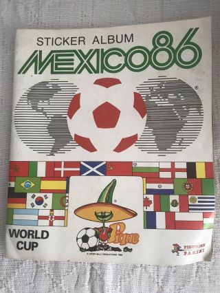 Mexico 86 Panini Sticker Album 1/2 Completed