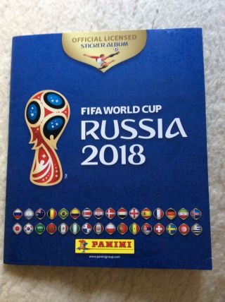 Panini Fifa 2018 World Cup Sticker Album,  576 Stickers
