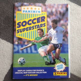 Vintage Panini Soccer Superstars Card Album 1988