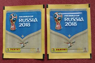 10 Special Stickers Panini Mcdonalds 2 Pack Football World Cup 2018 Russia
