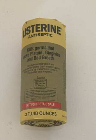 Vintage Listerine Bottle 3 Ounce