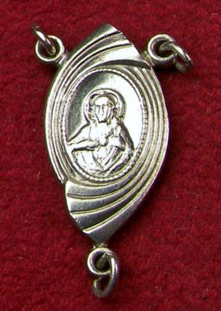 Carmelite Nuns Rare Vintage German Sterling Catholic Scapular Centerpiece Medal