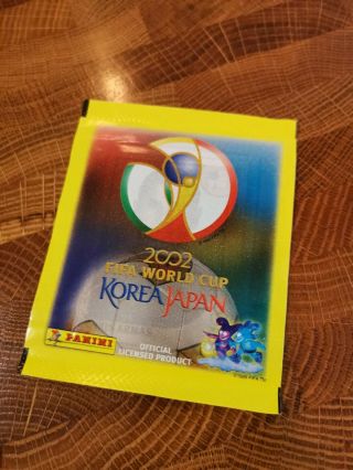 Panini World Cup 2002 Korea Japan Soccer Football Sticker Packet -