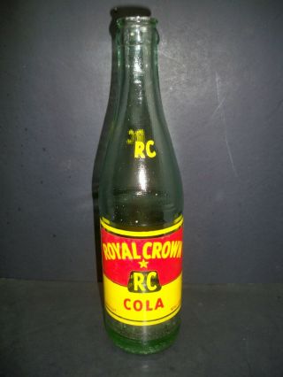 Vintage Royal Crown Cola Soda 10 Oz Bottle Knoxville,  Tenn.