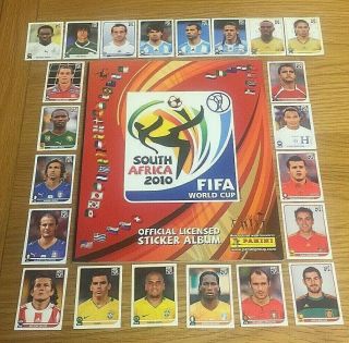 Panini 2010 World Cup Empty Album,  Set Of 22 Different Stickers
