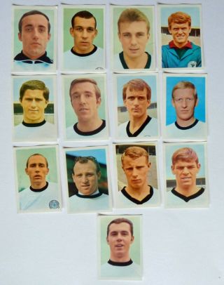 Mexico 1970 World Cup Soccer Stars 13 Football Stickers West Germany Team - Fks