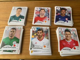 Bundle Of Over 140 Panini Fifa World Cup 2018 Russia Stickers No Doubles