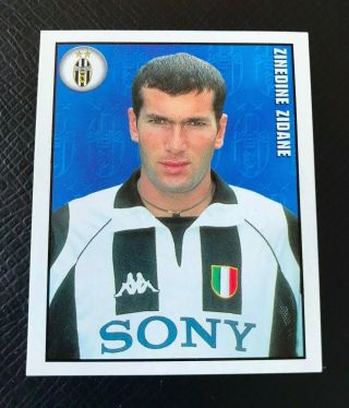 Zinedine Zidane Merlin Calcio 1998 Sticker 182 Juventus