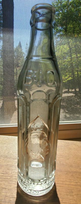Big Chief Coca Cola Bottle Clear Embossed Monterey Calif On Bottom