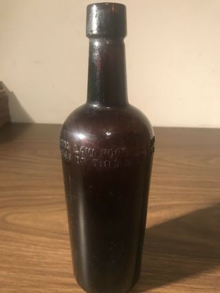 Vintage Brown Prohibition Bottle Ballantine Scotland