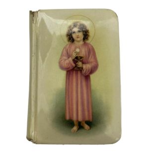 Vintage Catholic Prayer Book Pocket Size Celluloid Cover 1938 Table Of The Lord