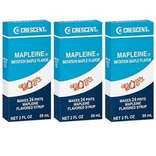 Crescent Mapleine Imitation Maple Flavoring 2oz Bottle (pack Of 3)