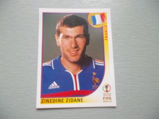 Sticker Panini N°38 Zinedine Zidane World Cup Korea Japan 2002 France