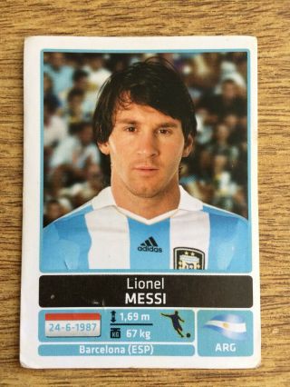 Panini Copa America 2011 Lionel Messi Rookie Sticker 40