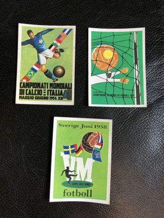 Panini - Argentina 78 - 3 X World Cup Posters - Backs - Rare