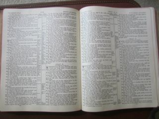 STANDARD REFERENCE BIBLE - Blue Ribbon - Hertel - Red Letter 1936 3