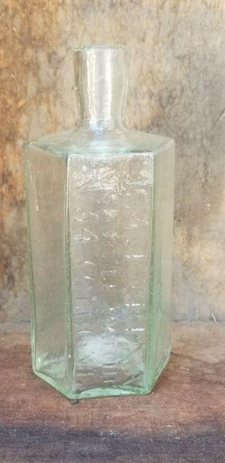 Antique Bottle J.  M.  FARINA VIS A VI LE N.  54 COLOGNE sheared lip pontil 3