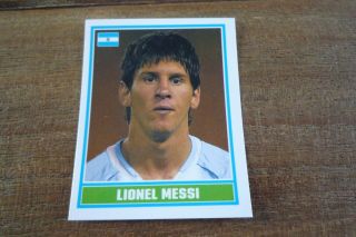 Merlin England 2006 Football Sticker - Lionel Messi - Near Number 221