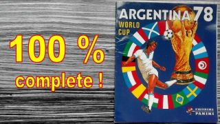 PANINI OFFICIAL ALBUM FIFA WORLD CUP ARGENTINA 1978 COMPLETE REPRINTED REIMPRESO 2