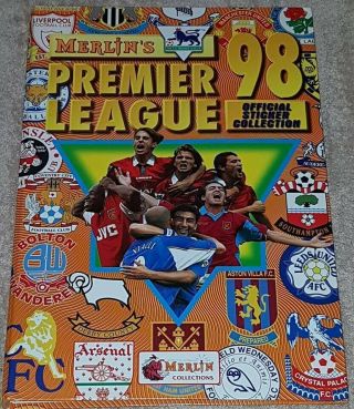 Merlins Premier League 1998 Sticker Book & Stickers - In