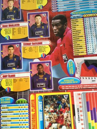 Merlins Premier League 1998 Sticker Book & Stickers - In 3