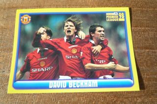 Merlin David Beckham Premier League 98 Football Sticker - No 257 - Near