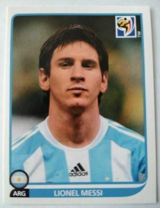 Italy 2010 Panini Fifa World Cup Soccer South Africa Lionel Messi