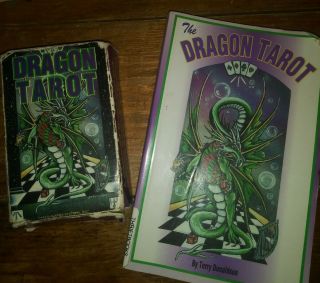The Dragon Tarot Book And Cards Set.  By Terry Donaldson Wicca