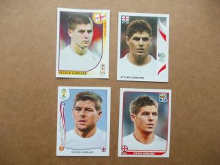 Football Stickers Panini World Cup 2002 - 2006 - 2010 - 2014 Steven Gerrard Stickers