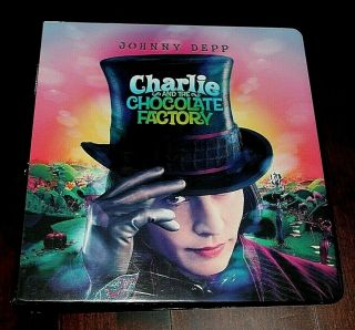 Johnny Deep Charlie And The Chocolate Factory " Trading Card Album 3 Ring Binder