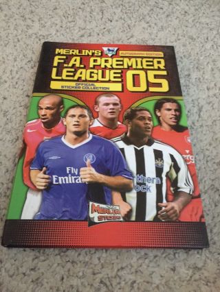 Merlins Premier League 2005 Sticker Book/folder Complete Exc Cond Lovely Item