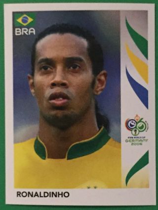 2006 Panini Fifa World Cup Germany 393 Ronaldinho Brazil Album Sticker