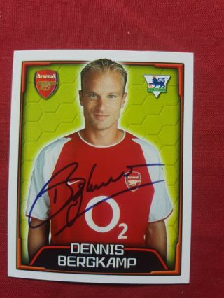 Dennis Bergkamp Arsenal Merlin Premier League 2004 Sticker