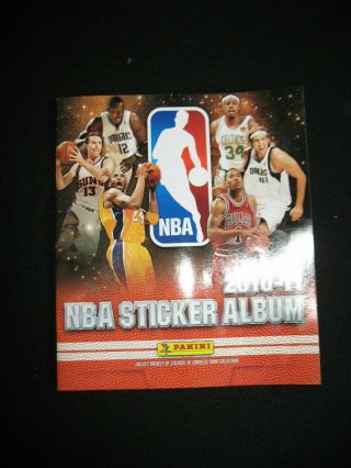 2010 - 11 Panini Nba Basketball 72 Page Sticker Album - W/6 Stickers