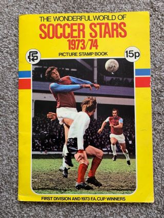 Fks The Wonderful World Of Soccer Stars 1973/74 Sticker Album Almost Empty