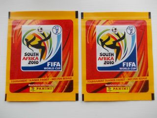 Football Stickers Panini World Cup 2010 Tracker X 2 Packets