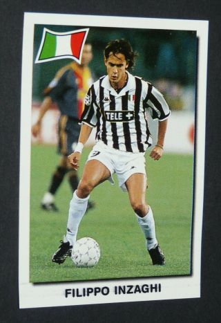 143 Pippo Inzaghi Italia Juventus Juve Calcio Panini Football 99 1998 - 1999